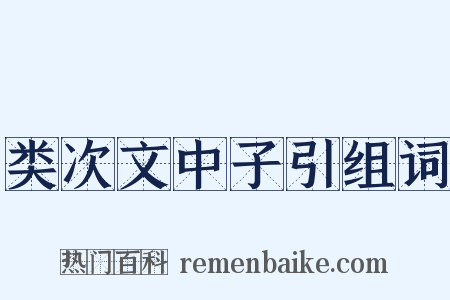 类次文中子引组词是什么意思的图片